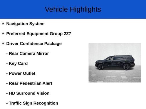 Mosaic Black Metallic 2026 Chevrolet Traverse Z71