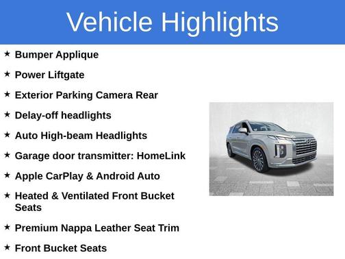 Silver 2024 Hyundai PALISADE Calligraphy