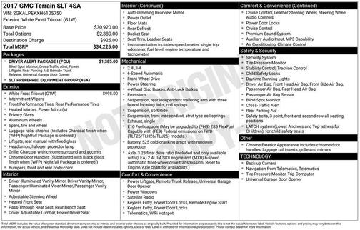 2017 GMC Terrain SLT