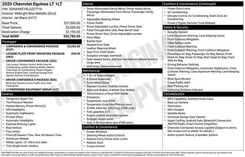 2020 Chevrolet Equinox 1LT