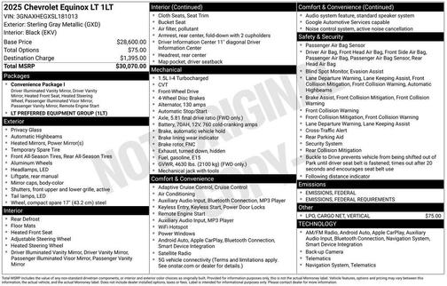 2025 Chevrolet Equinox LT