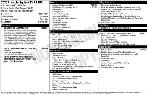 2025 Chevrolet Equinox EV RS