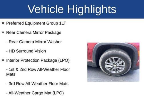 Radiant Red 2023 Chevrolet Traverse LT Cloth