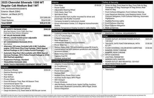 2025 Chevrolet Silverado 1500 WT