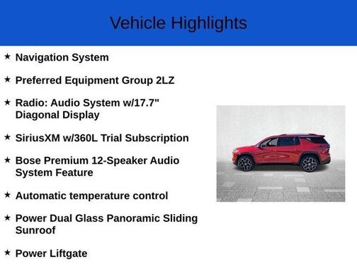 2025 Chevrolet Traverse High Country