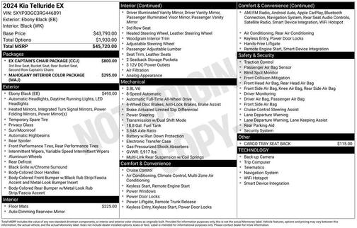 2024 Kia Telluride EX