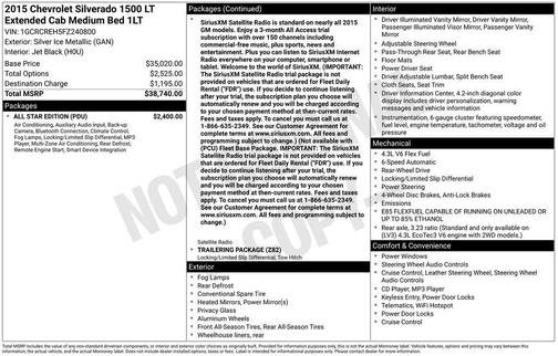 2015 Chevrolet Silverado 1500 LT