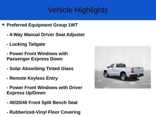 Summit White 2026 Chevrolet Silverado 1500 WT