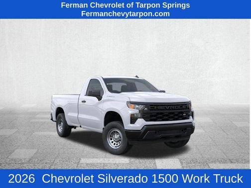 Summit White 2026 Chevrolet Silverado 1500 WT