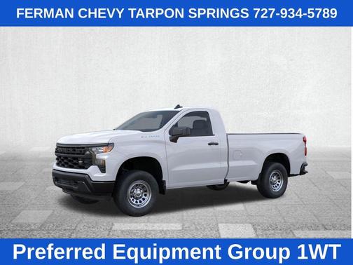 Summit White 2026 Chevrolet Silverado 1500 WT