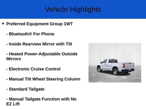 Summit White 2026 Chevrolet Silverado 1500 WT
