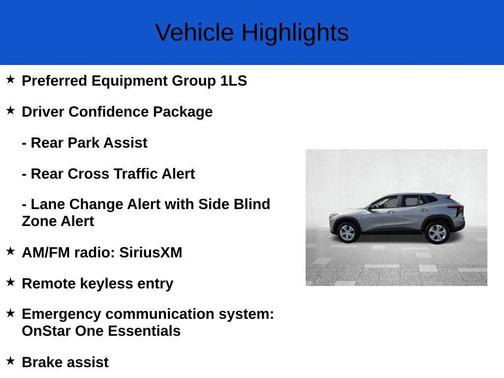 Sterling Gray Metallic 2026 Chevrolet Trax LS