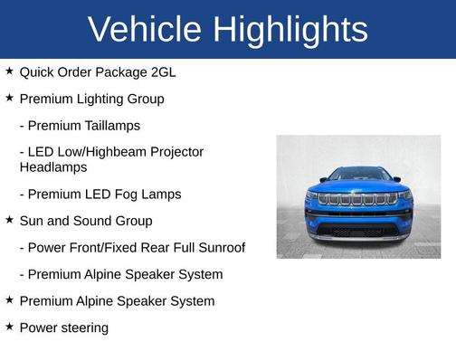 Laser Blue 2022 Jeep Compass Latitude Lux