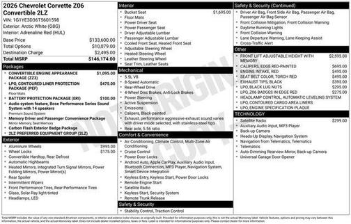 2026 Chevrolet Corvette Z06