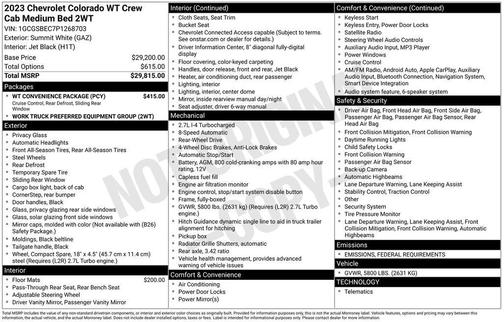 2023 Chevrolet Colorado WT