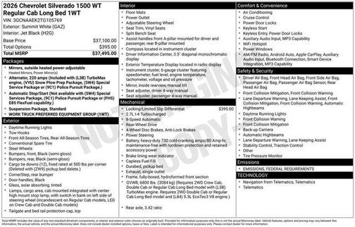 2026 Chevrolet Silverado 1500 WT