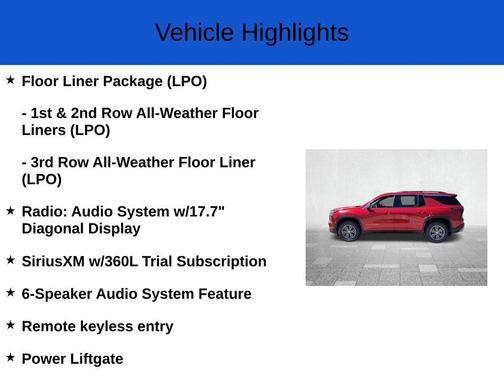 2025 Chevrolet Traverse LT