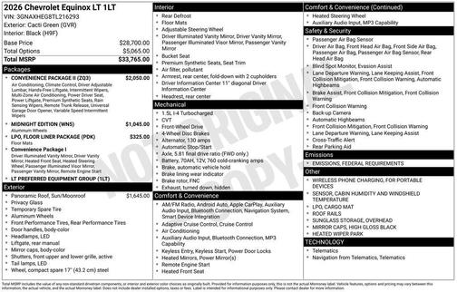 2026 Chevrolet Equinox LT