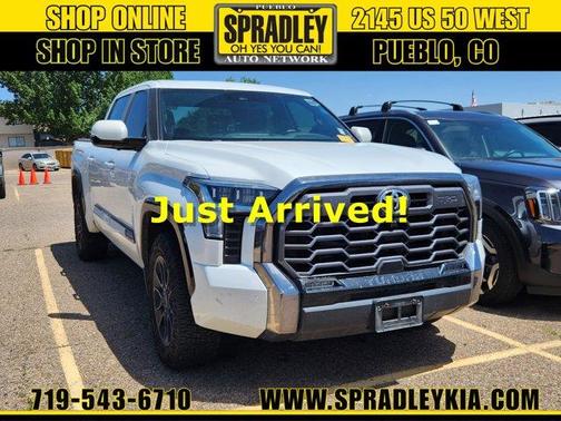 White 2025 Toyota Tundra Platinum