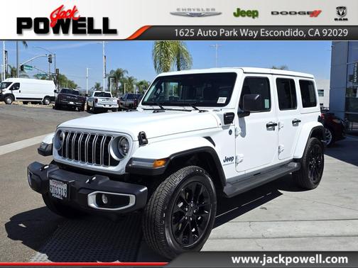 Bright White Clearcoat 2025 Jeep Wrangler 4xe Sahara