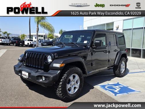 Black Clearcoat 2023 Jeep Wrangler Sport S