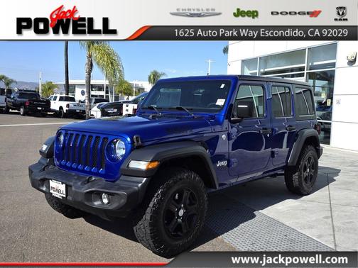 Ocean Blue Metallic Clearcoat 2018 Jeep Wrangler Unlimited Sport