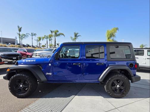 Ocean Blue Metallic Clearcoat 2018 Jeep Wrangler Unlimited Sport