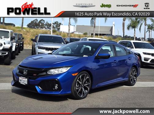 Aegean Blue Metallic 2019 Honda Civic Si Base