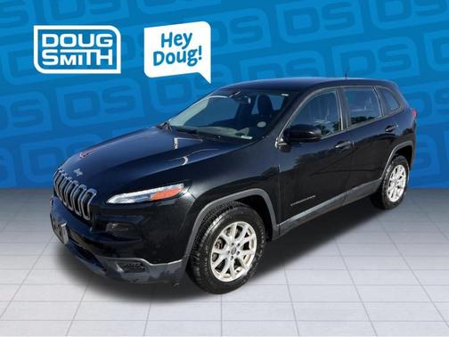 Brilliant Black Crystal Pearlcoat 2015 Jeep Cherokee Sport
