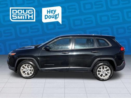 Brilliant Black Crystal Pearlcoat 2015 Jeep Cherokee Sport