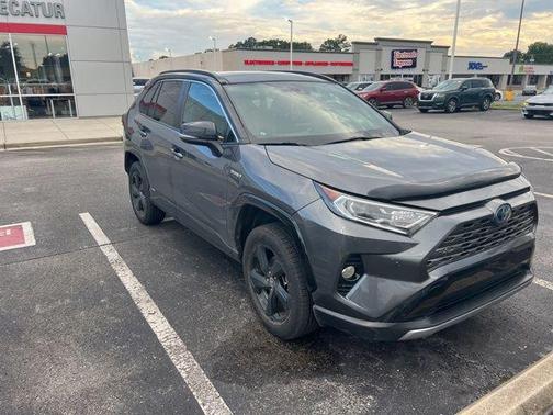 Magnetic Gray Metallic/Midnight Black Metallic 2021 Toyota RAV4 Hybrid SE