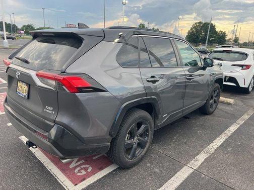 Magnetic Gray Metallic/Midnight Black Metallic 2021 Toyota RAV4 Hybrid SE