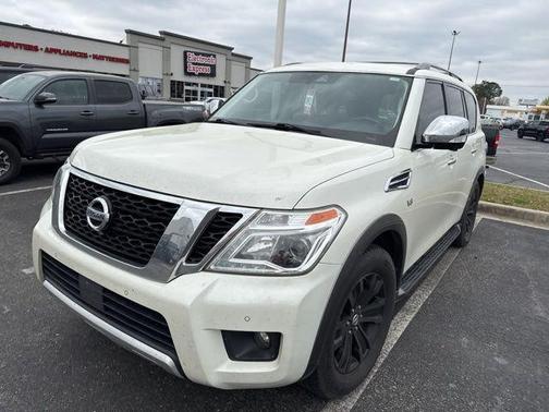 Pearl White 2018 Nissan Armada Platinum