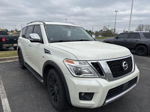 Pearl White 2018 Nissan Armada Platinum
