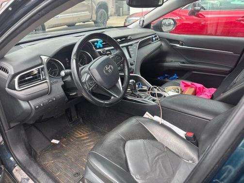 Galactic Aqua Mica 2018 Toyota Camry Hybrid XLE