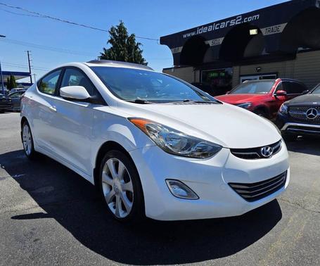 White 2013 Hyundai ELANTRA Limited