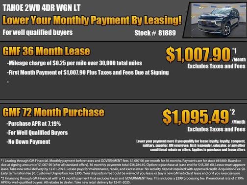 2026 Chevrolet Tahoe LT