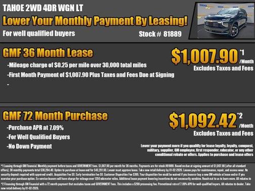 2026 Chevrolet Tahoe LT