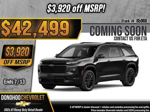 Mosaic Black Metallic 2026 Chevrolet Traverse LT