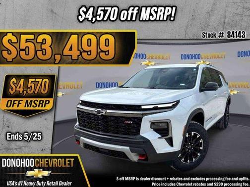 Polar White 2026 Chevrolet Traverse Z71