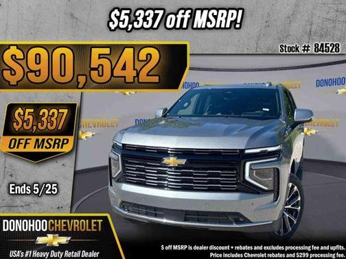 Sterling Gray Metallic 2026 Chevrolet Tahoe High Country