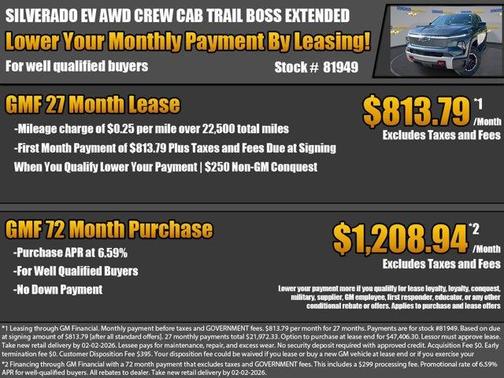 2026 Chevrolet Silverado EV Trail Boss