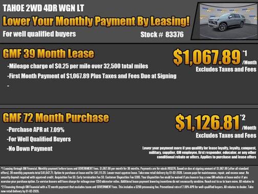 2026 Chevrolet Tahoe LT