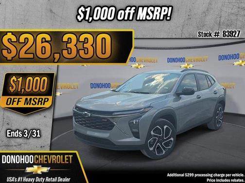 Sterling Gray Metallic 2026 Chevrolet Trax 2RS