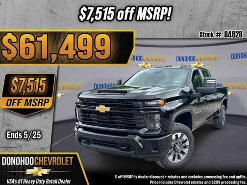 Black 2026 Chevrolet Silverado 2500 Custom