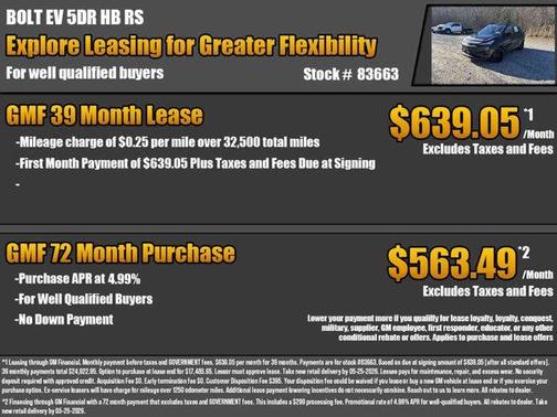 Mosaic Black Metallic 2027 Chevrolet Bolt RS