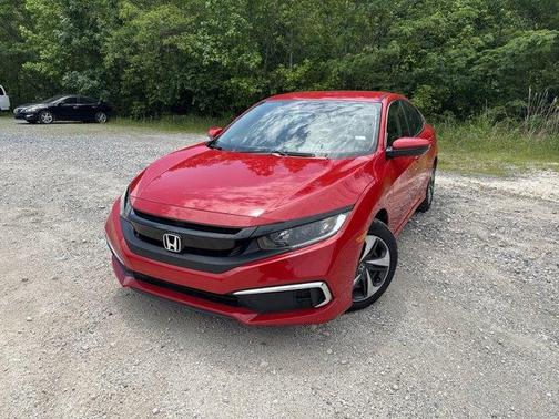 Red 2021 Honda Civic LX