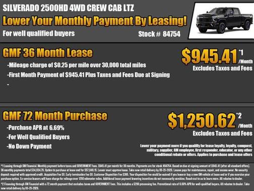 Black 2026 Chevrolet Silverado 2500 LTZ