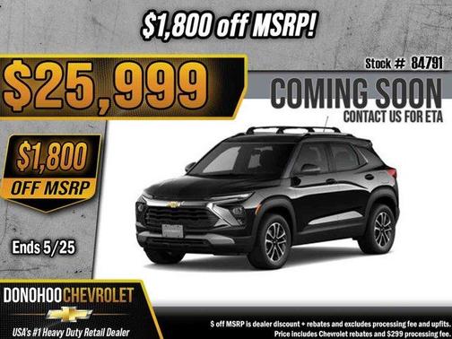 Mosaic Black Metallic 2026 Chevrolet Trailblazer LT