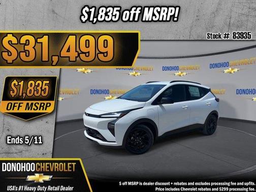 Summit White 2027 Chevrolet Bolt RS